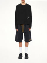 Classique Reverse LS T-Shirt in Black/White