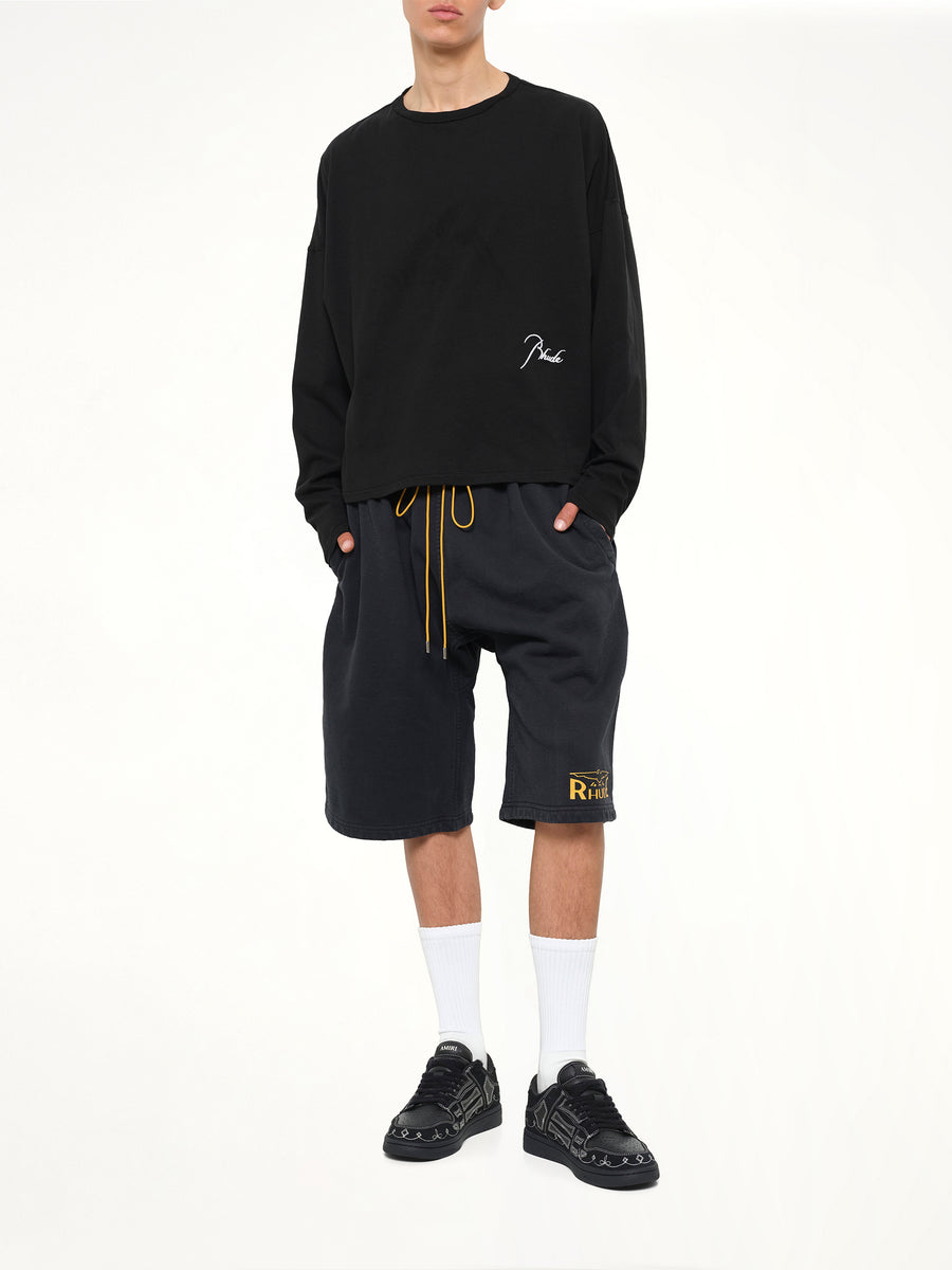 Classique Reverse LS T-Shirt in Black/White