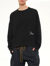 Classique Reverse LS T-Shirt in Black/White
