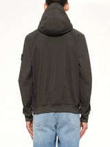 Q100004 Soft Shell Hooded Jacket in Coal Grey