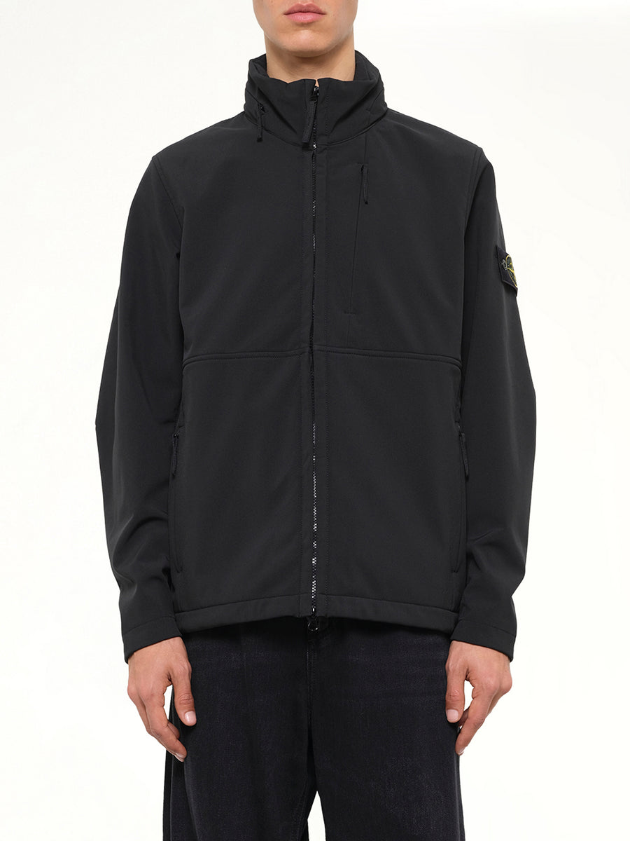 Q100005 Soft Shell Light Jacket in Black