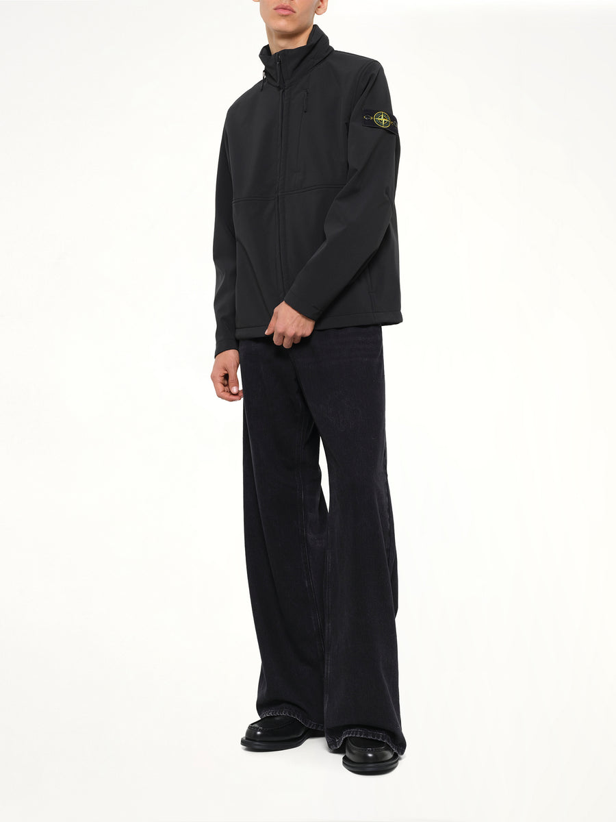 Q100005 Soft Shell Light Jacket in Black