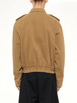 Rhude Logo Cotton Pilot Jacket in Tan