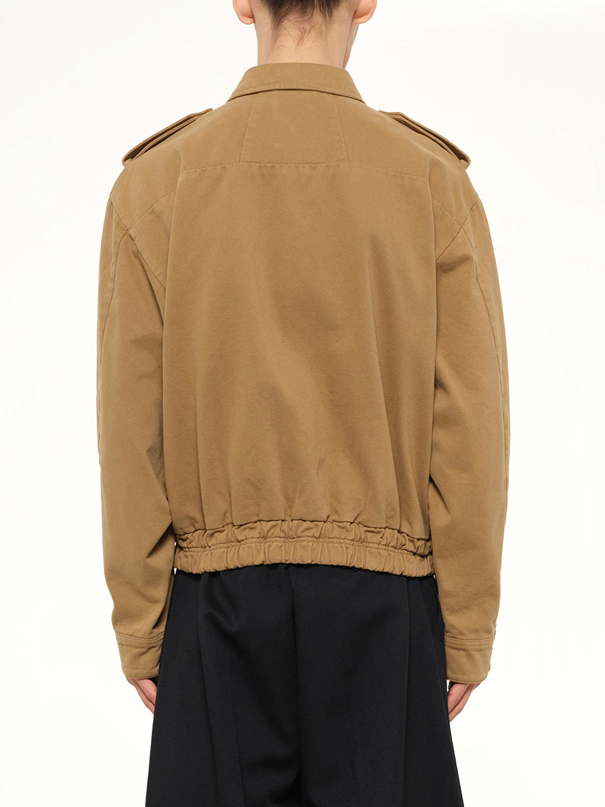 Rhude Logo Cotton Pilot Jacket in Tan