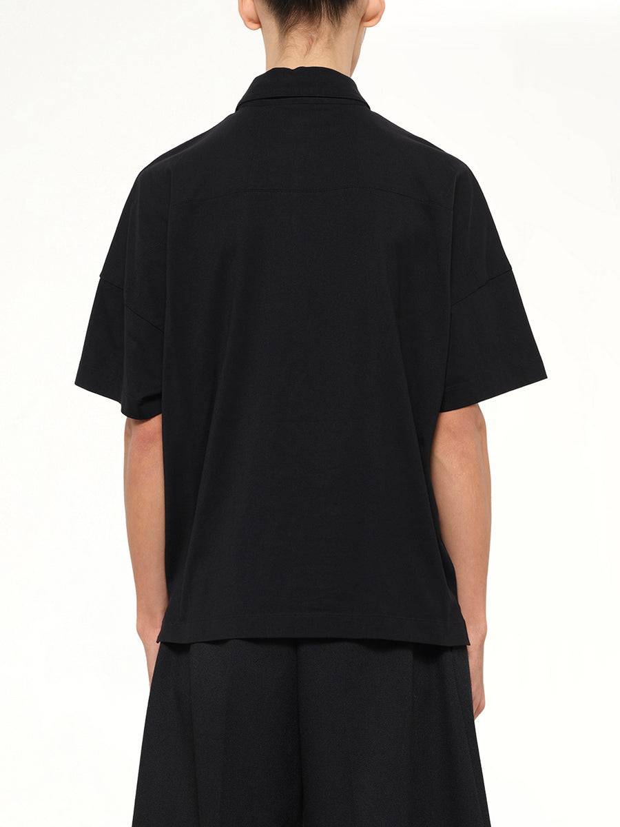 SS Jersey Polo Shirt in Black
