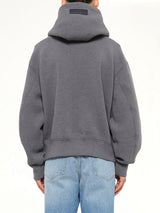 Spacer Zip-up Hoodie in Grey