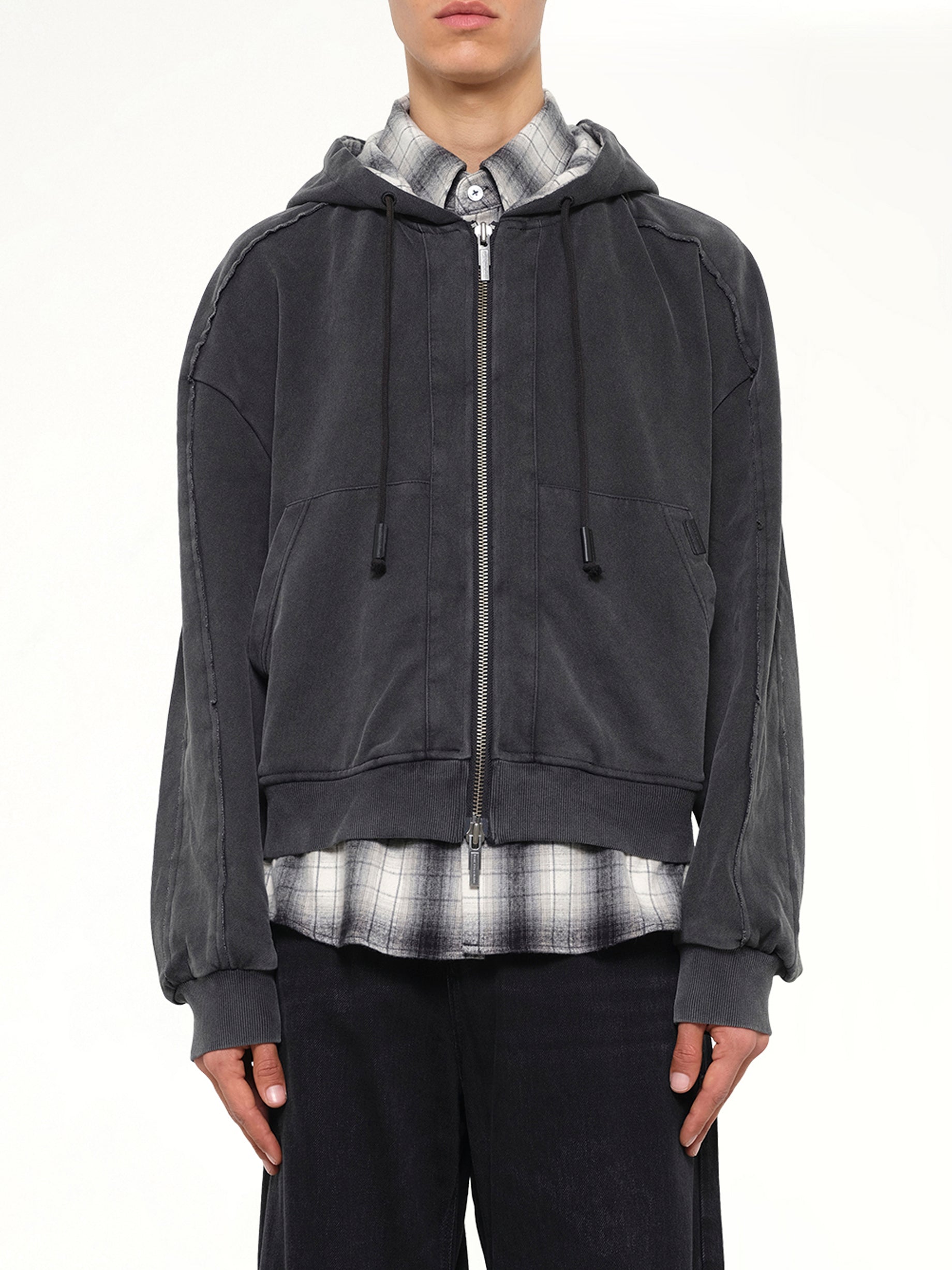 Two-in-One Hoodie in Black