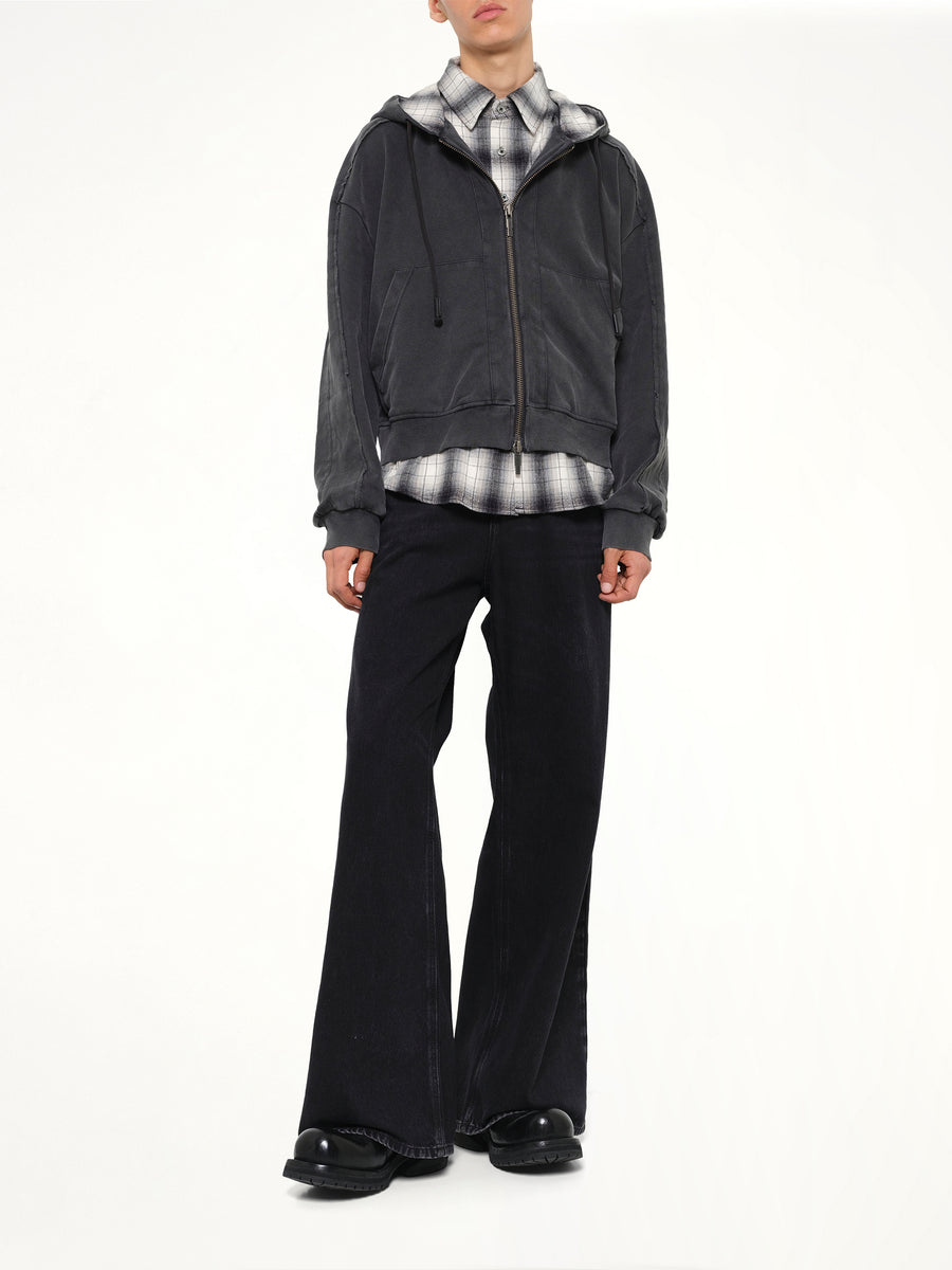 Two-in-One Hoodie in Black