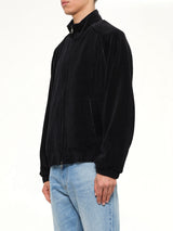 Velvet Track Top in Black