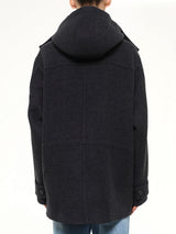Wool Cashmere Parka in Grey