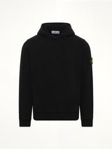 6100029 Cotton Fleece Hoodie in Black