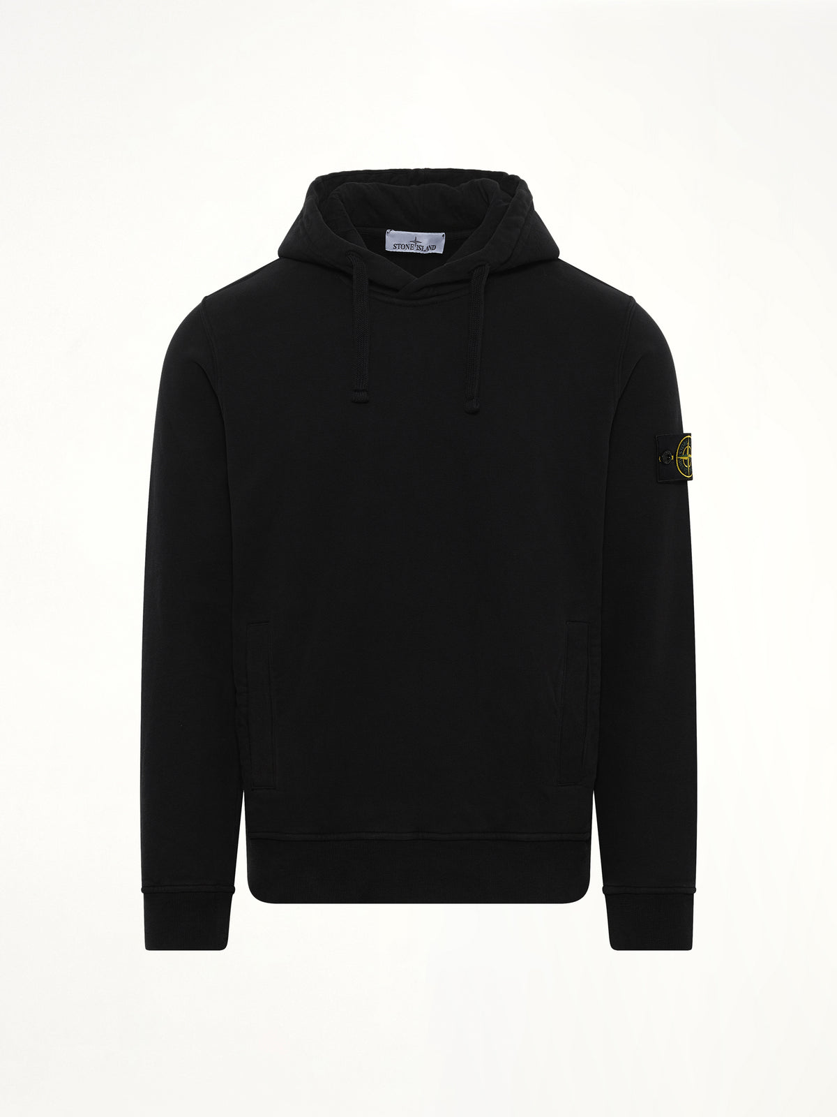 6100029 Cotton Fleece Hoodie in Black
