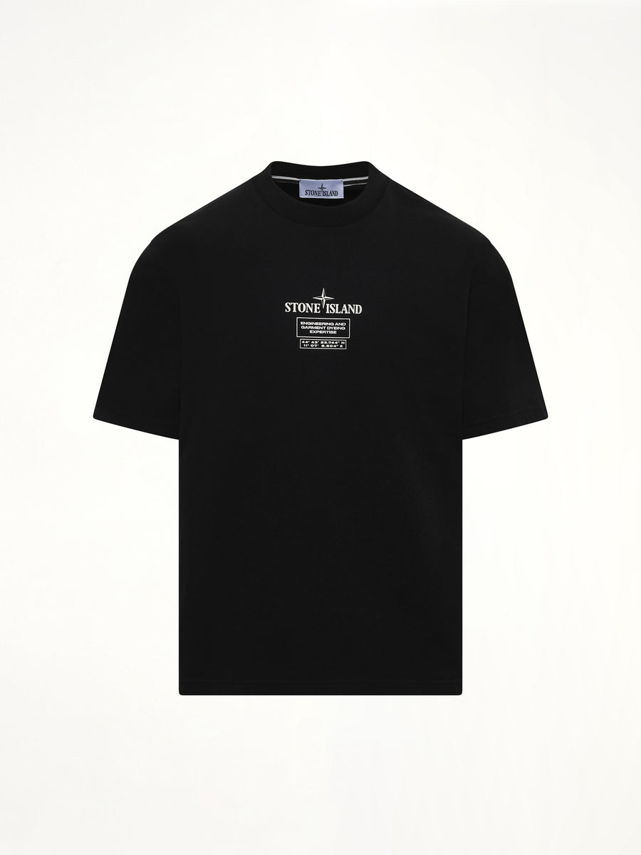 210003 02 Industrial Logos S/S T-Shirt in Black