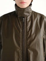 Zipped Blouson in Truffle