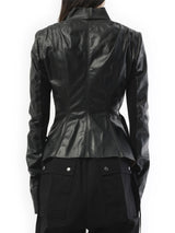 Rick Owens Hollywood Leather Jacket in Black
