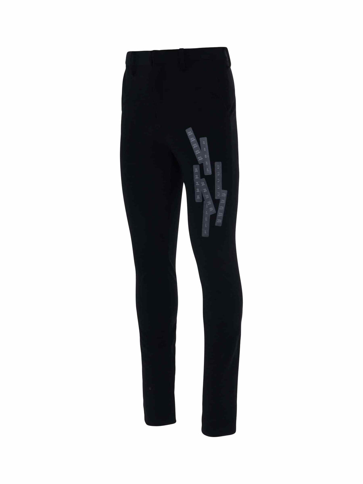 Stretching Tape Trousers in Black