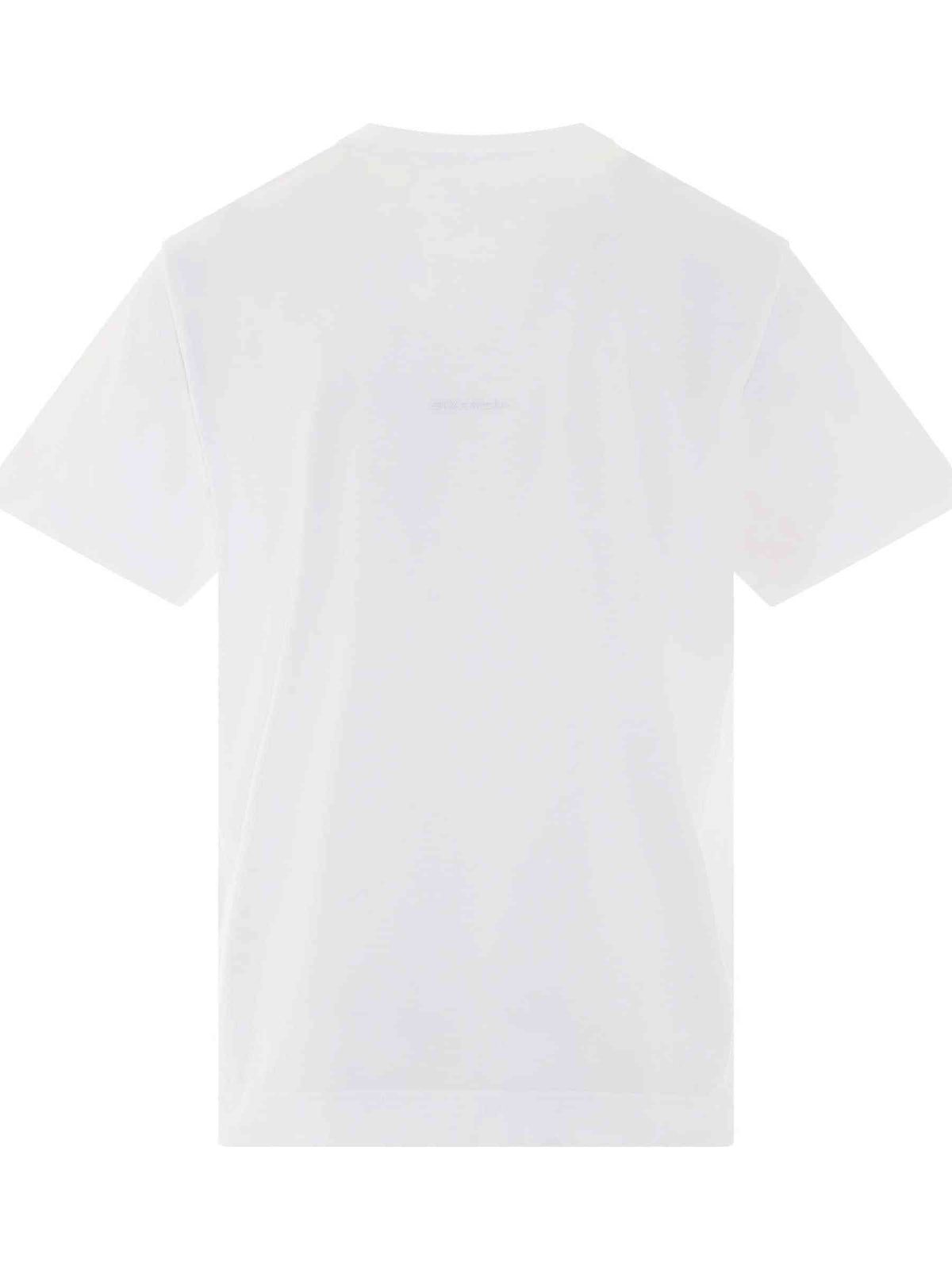 4G Embroidered T-Shirt in White