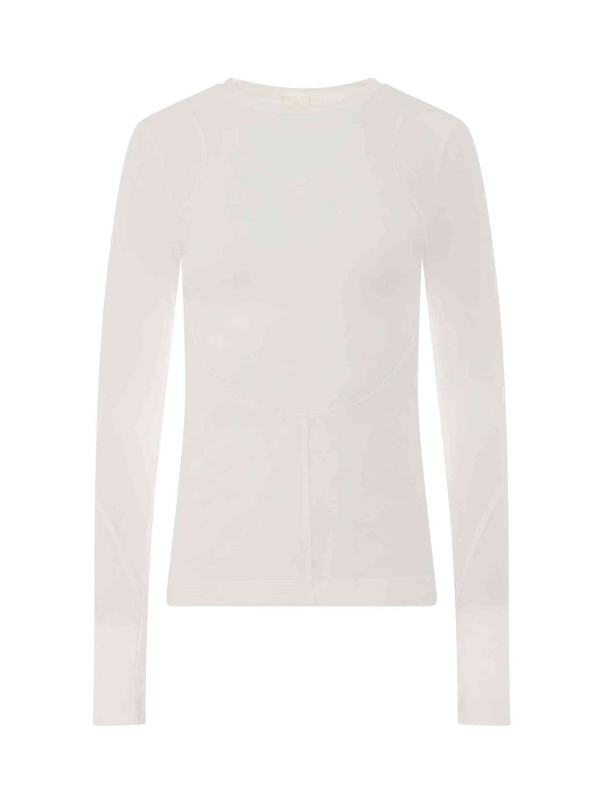 Structured Panel Top in White