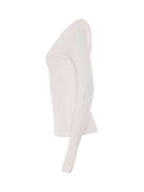 Structured Panel Top in White