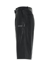 Leather Formal Shorts in Black