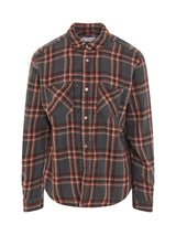 Shrunken Check Shirt in Charcoal