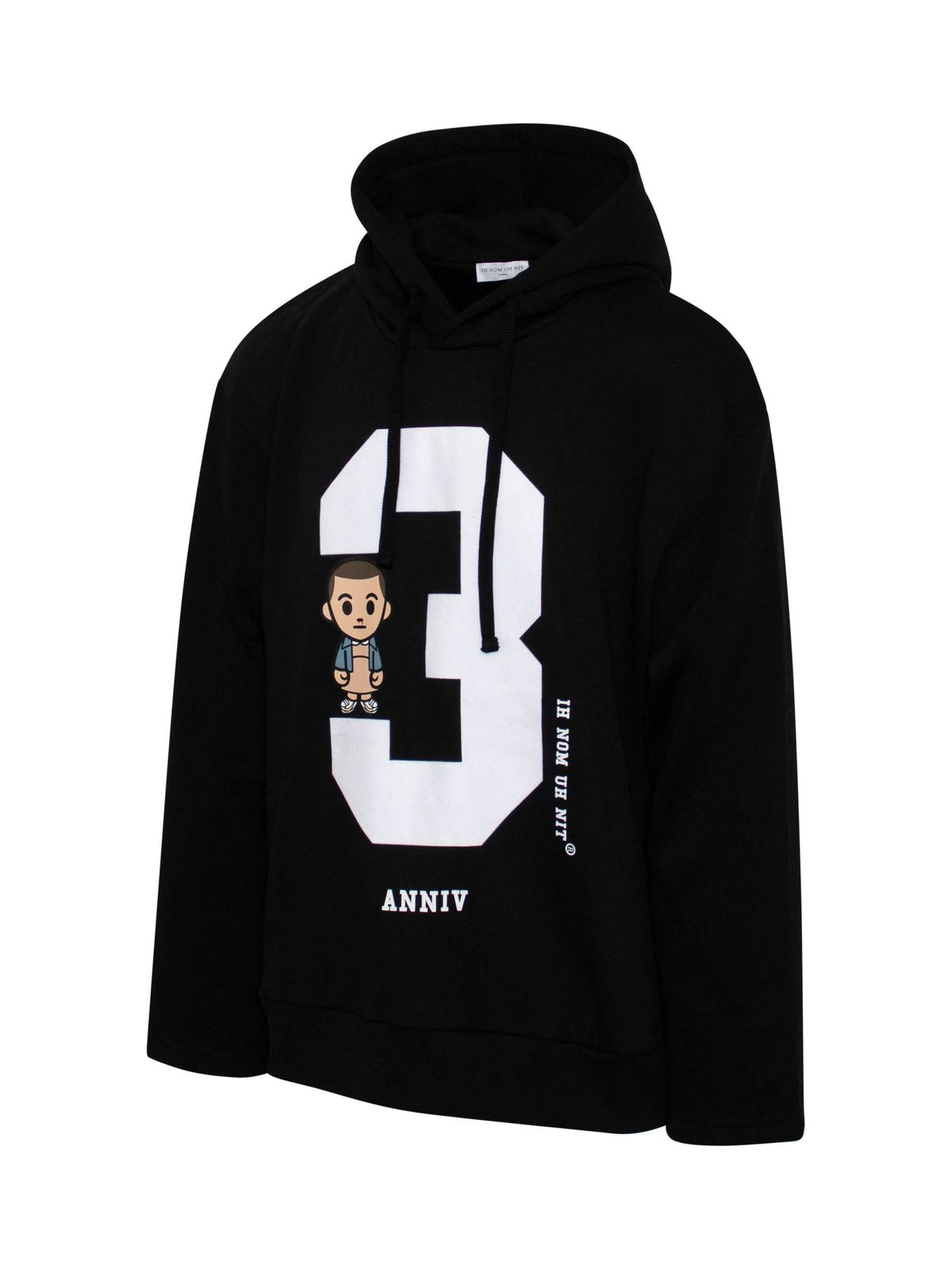 3 Eleven Hoodie in Black